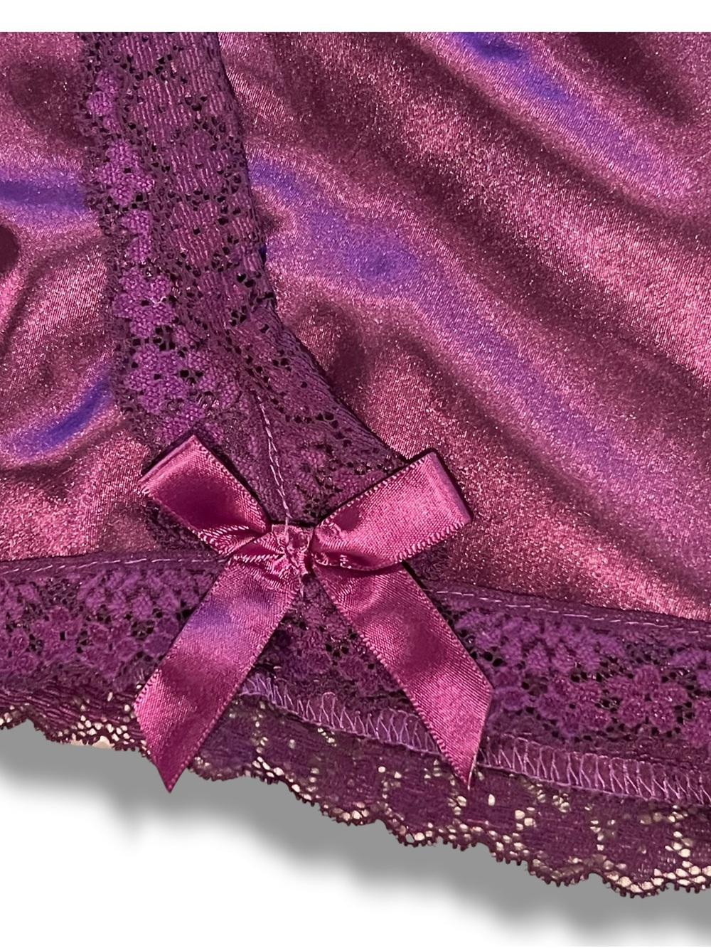 Sexy Bodysuit Playsuit Teddy Romper Lingerie Purple Plus Size 3XL C-9 - Picture 4 of 9
